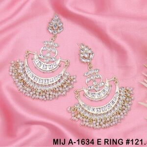 Fashion Jewelry Gold and Silver Statement Earrings